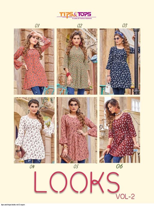 Tips and Tops Looks Vol 2 Rayon Designer Exclusive Western Top